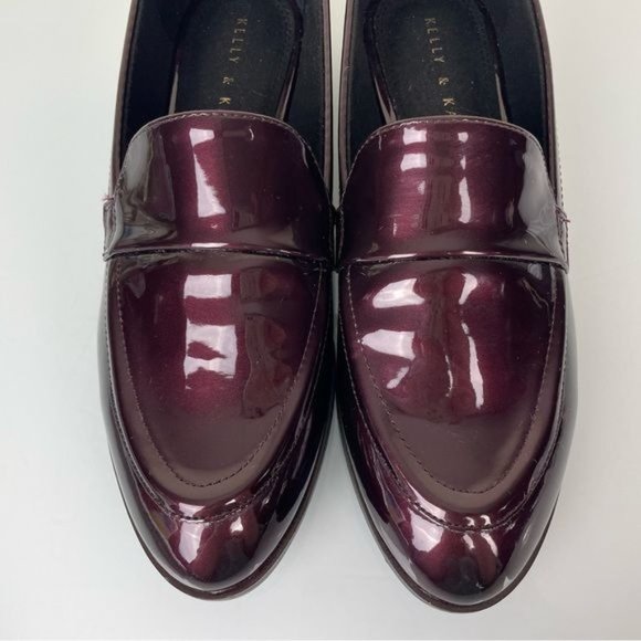 Kelly & Katie Deep Purple Shiny Loafer Slip On, Sz 9 - Picture 4 of 13